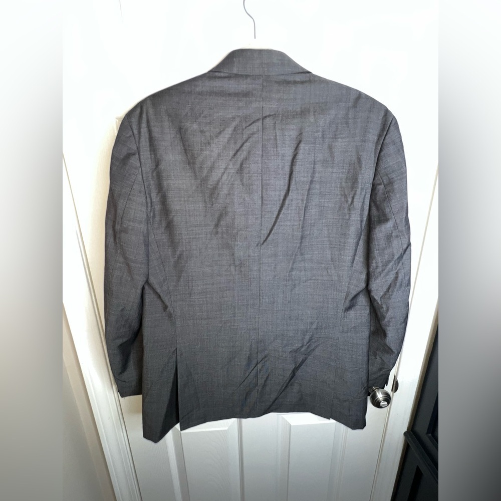 Michael Kors Men’s 42 Reg 100% Wool Dark Gray Black Sport Coat Jacket 42R - Picture 10 of 16